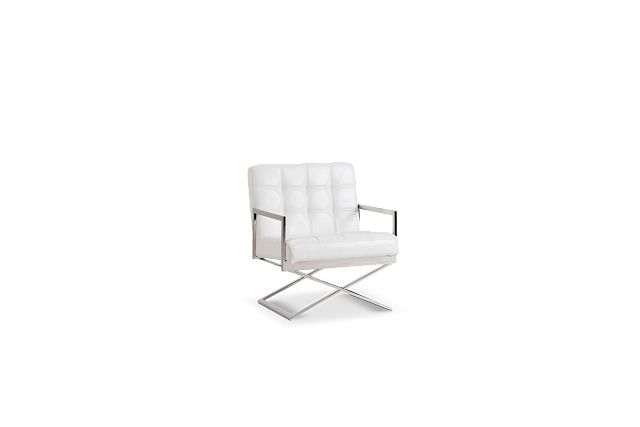 Stark White Uph Accent Chair (1)
