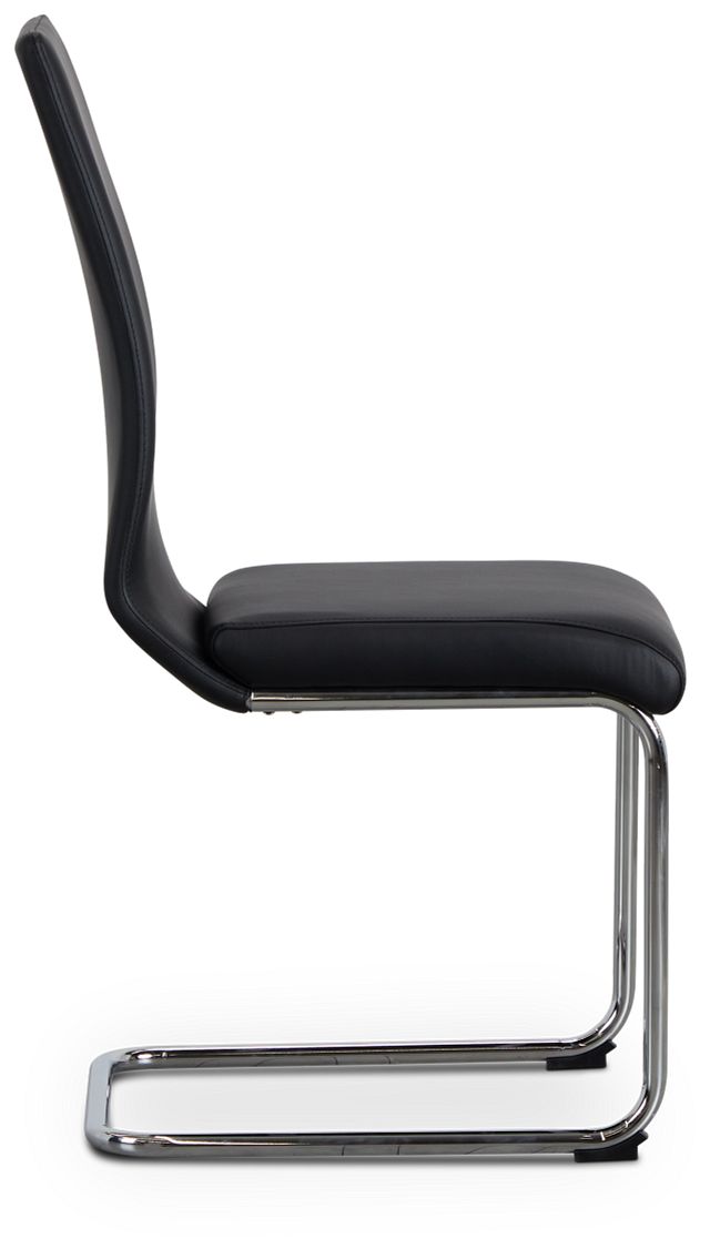 Lennox Black Upholstered Side Chair