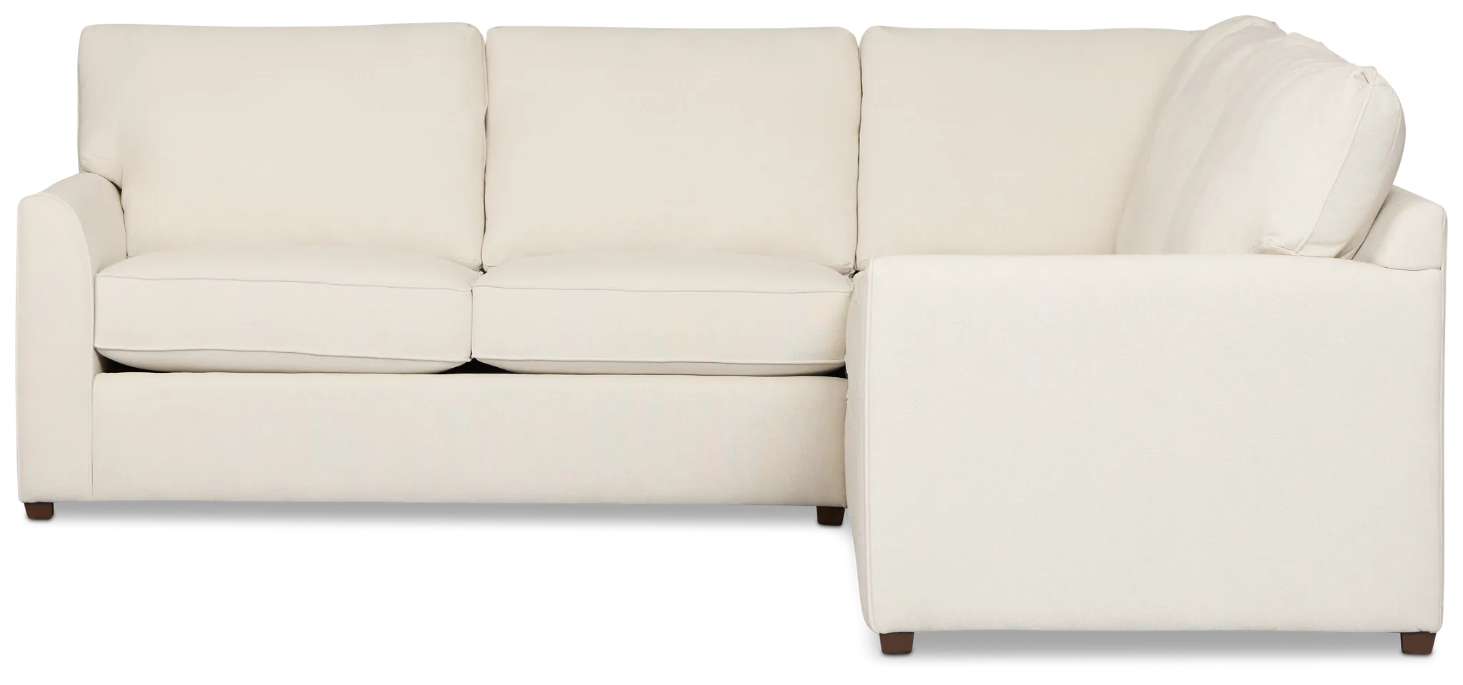 Tate Light Beige Fabric Medium 2-arm Left Facing Sleeper Sectional