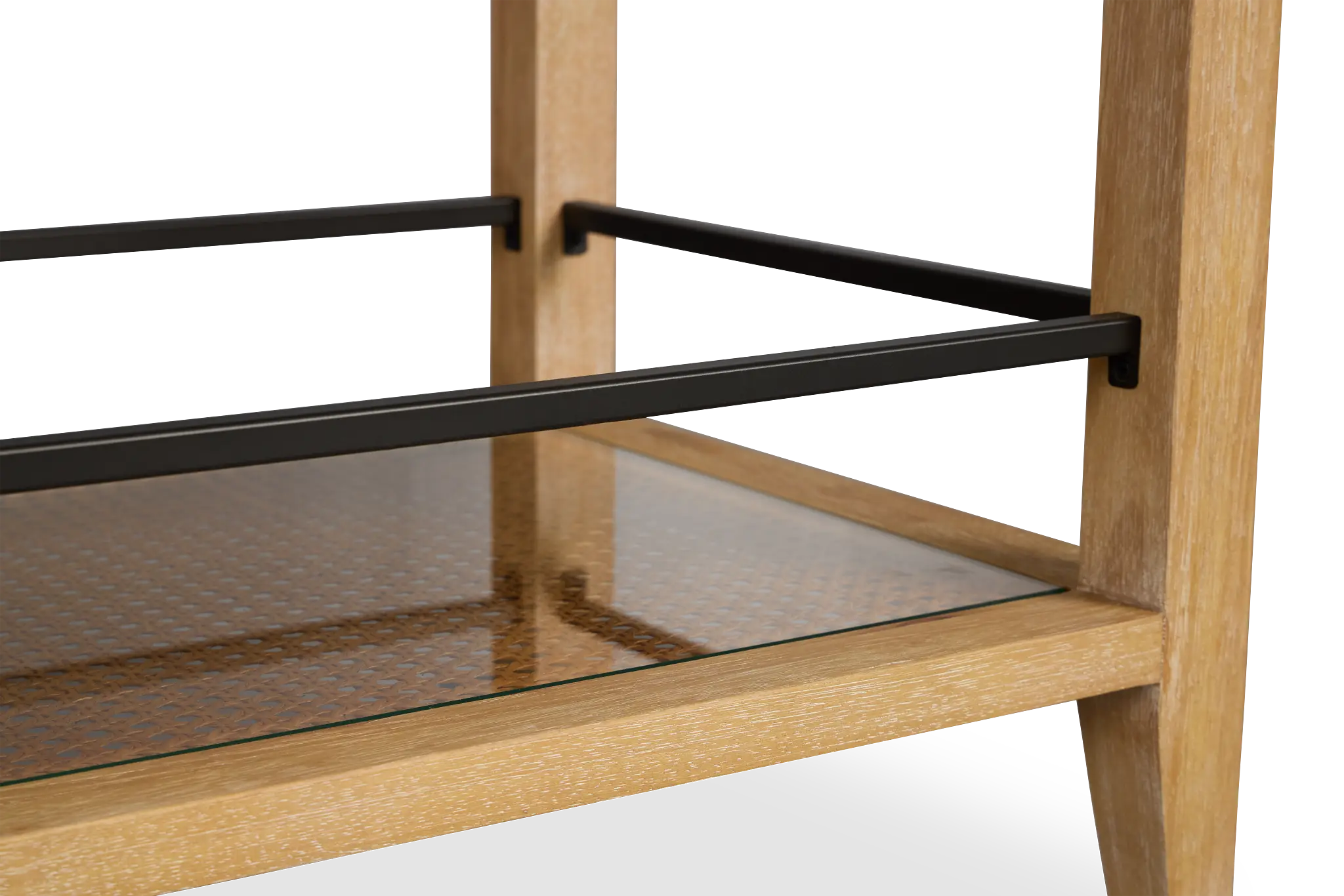 Nantucket Light Tone Woven Bar Cart Nantucket Light Tone Woven Bar Cart