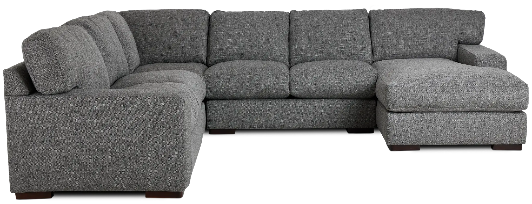 Veronica Dark Gray Down Medium Right Chaise Sectional Veronica Dark Gray Down Medium Right Chaise Sectional