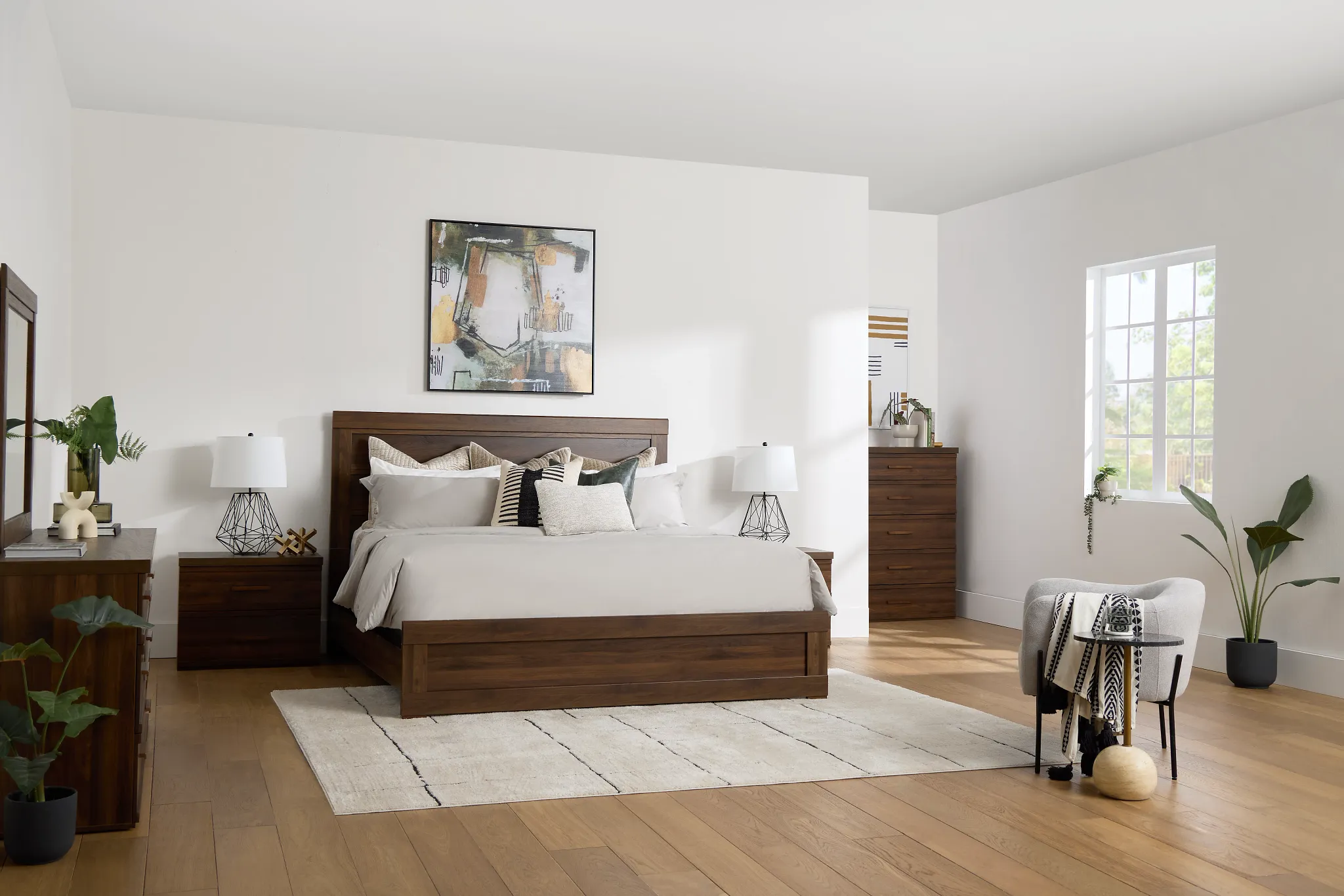 Atlantic Mid Tone Panel Bed