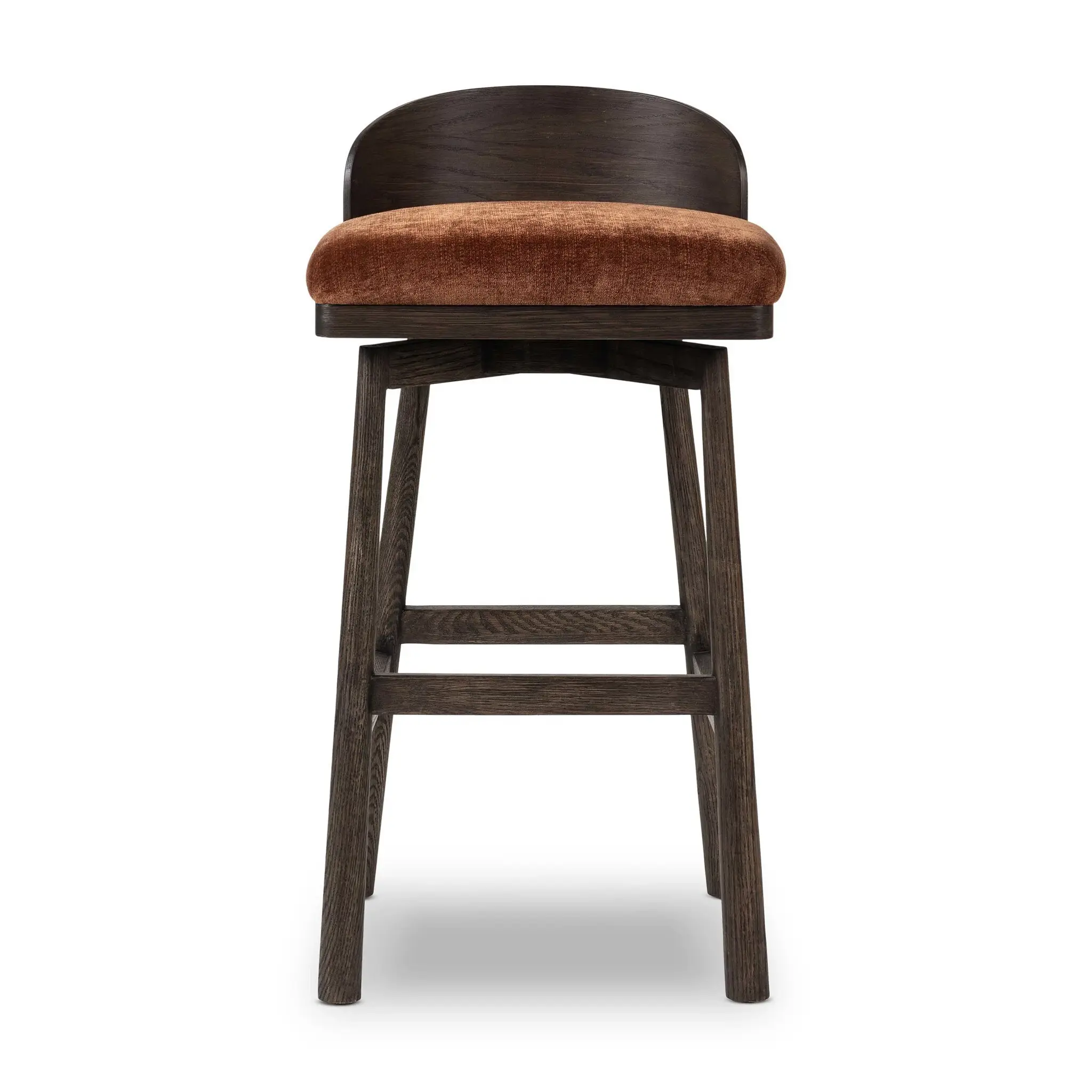 Four Hands Cloris Dark Tone 30" Upholstered Barstool Four Hands Cloris Dark Tone 30" Upholstered Barstool