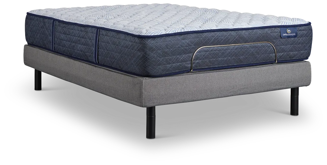 Serta Perfect Sleeper Blue Lagoon Nights Firm Motion Perfect 4 Adjustable Base Set