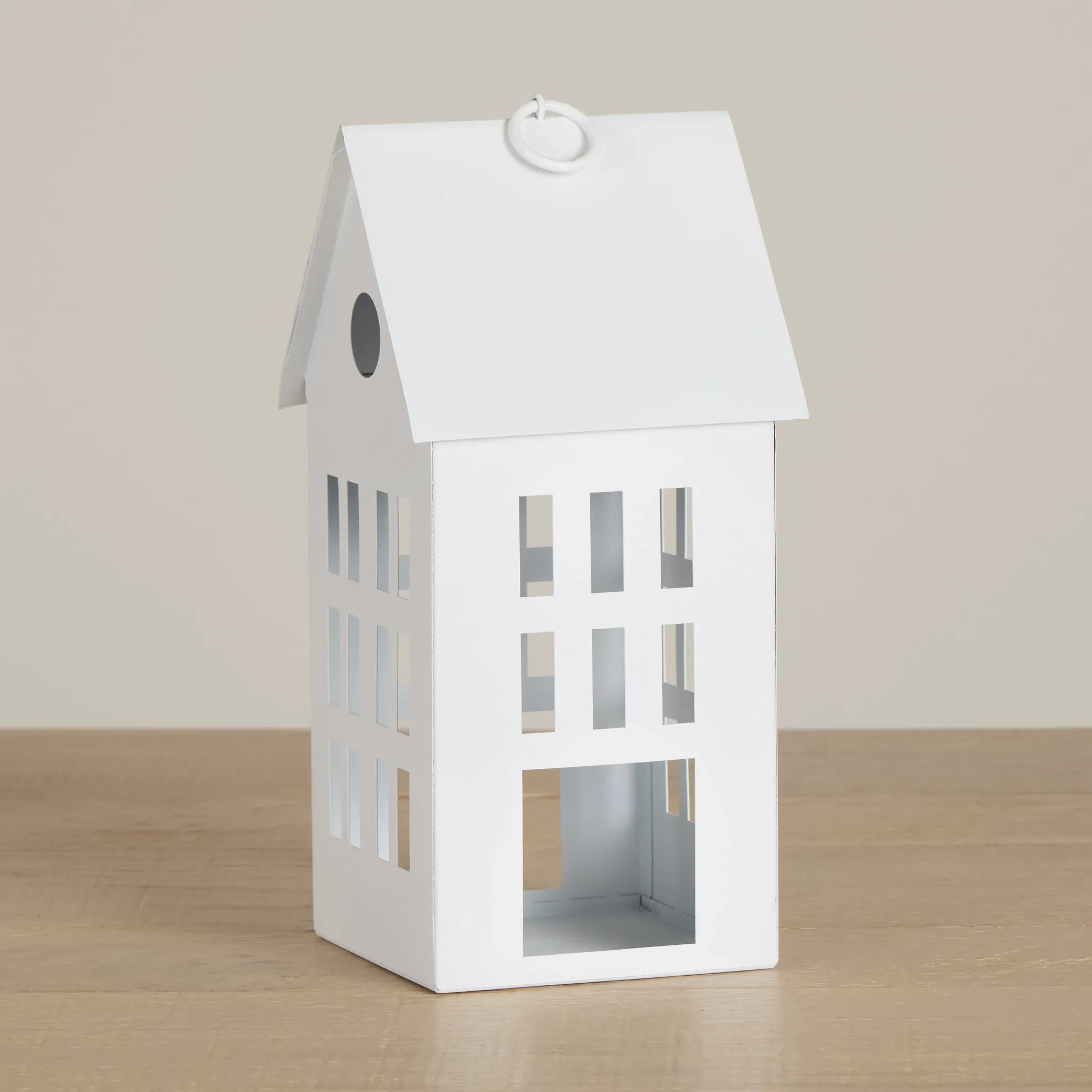 House White Medium Candle Holder