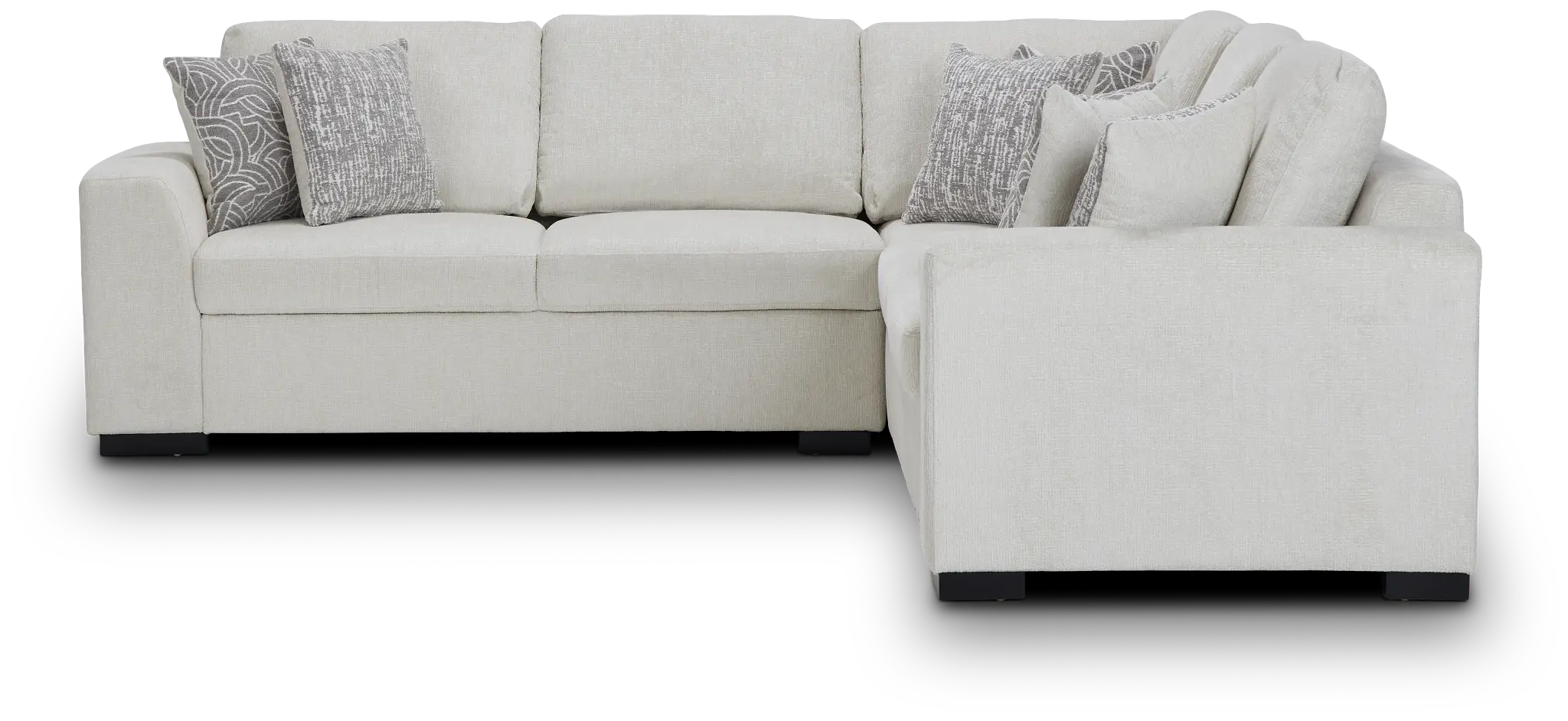 Blakely White Fabric Medium 2-arm Right Facing Sleeper Sectional Blakely White Fabric Medium 2-arm Right Facing Sleeper Sectional