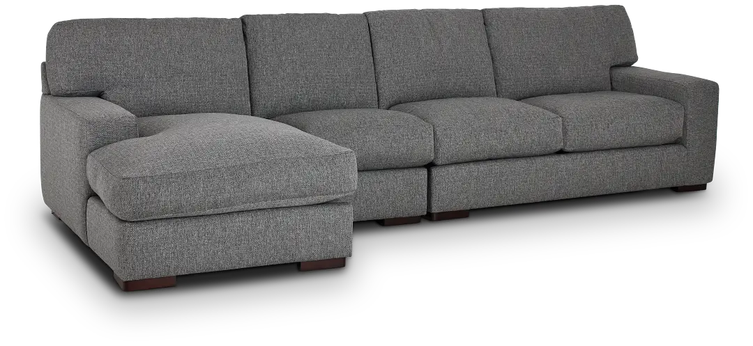Veronica Dark Gray Down Small Left Chaise Sectional Veronica Dark Gray Down Small Left Chaise Sectional