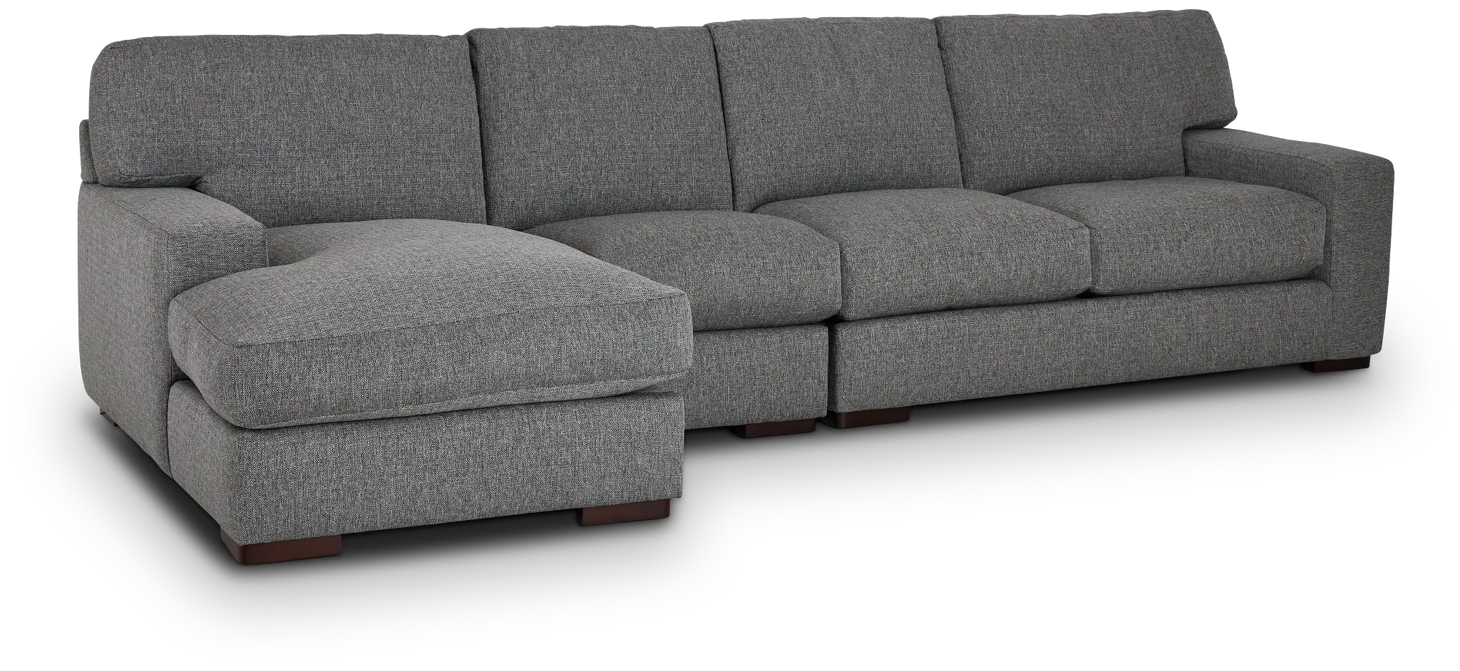 Veronica Dark Gray Down Small Left Chaise Sectional