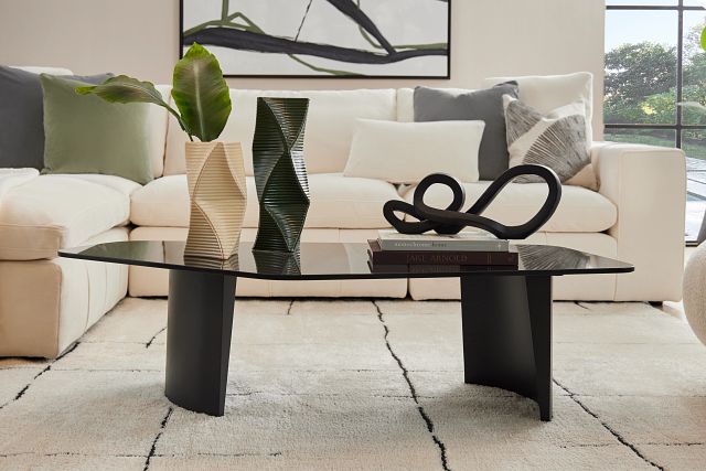 Argo Black Glass Coffee Table