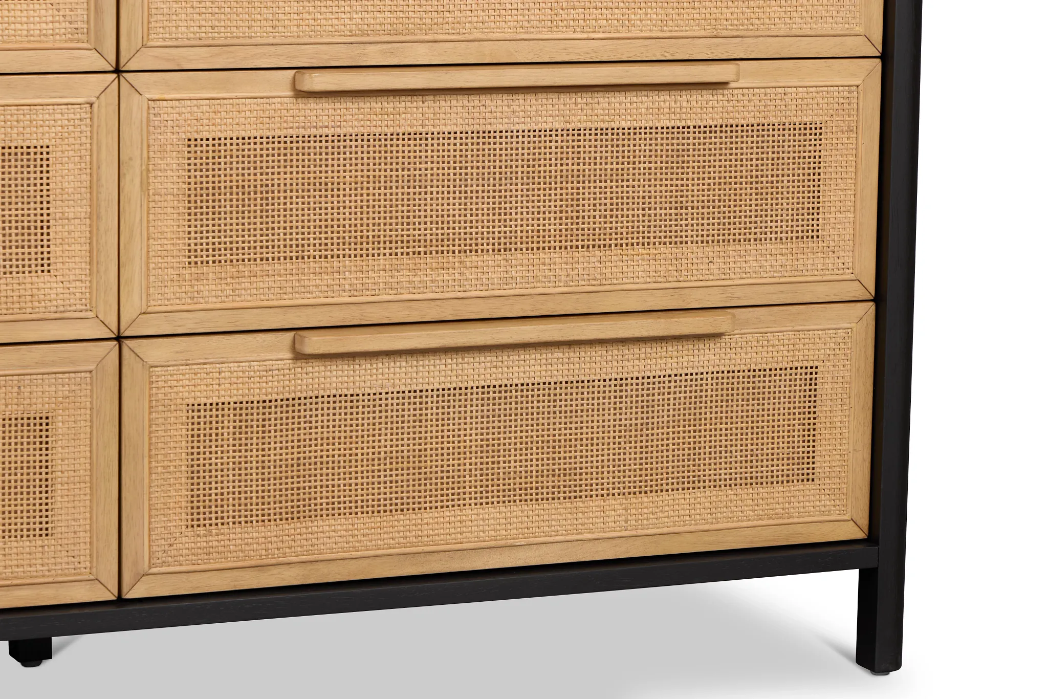 Pacific Two-tone 6-drawer Dresser & Mirror