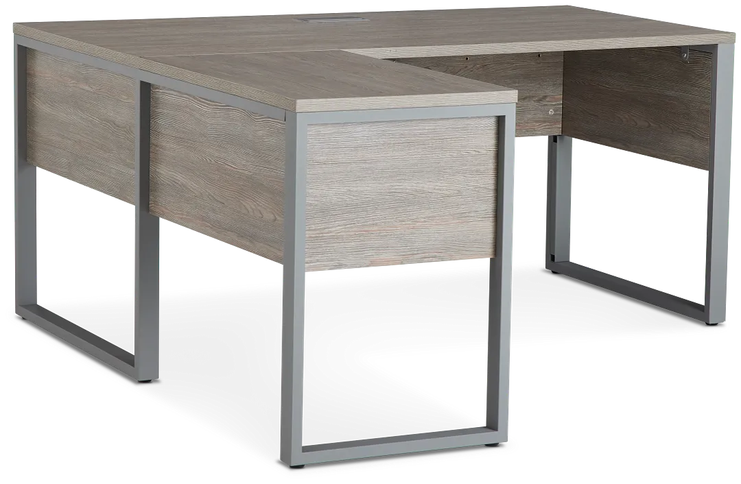 Clark Gray 32" Return Desk