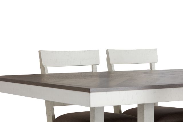 Huntsville Two-tone Rect High Table & 4 Barstools