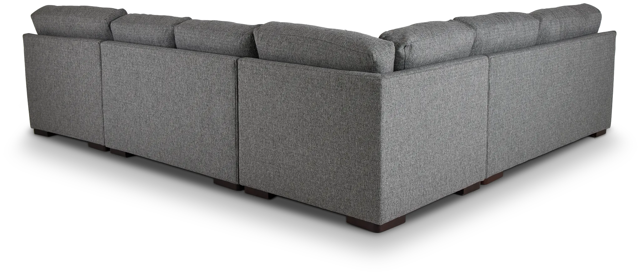 Veronica Dark Gray Down Medium Right Chaise Sectional