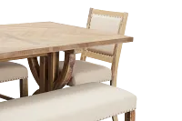 Joplin Light Tone Extension High Table, 4 Barstools & High Bench