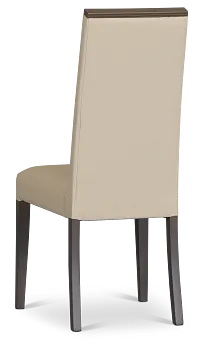 Sienna Beige Lthr/vinyl Upholstered Side Chair