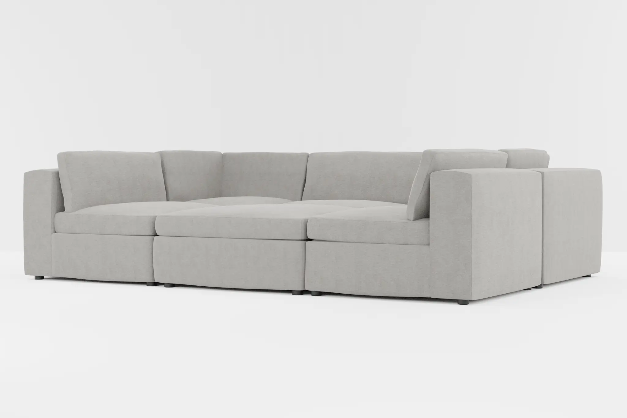 Destin Maguire Gray Fabric 6-piece Pit Sectional Destin Maguire Gray Fabric 6-piece Pit Sectional