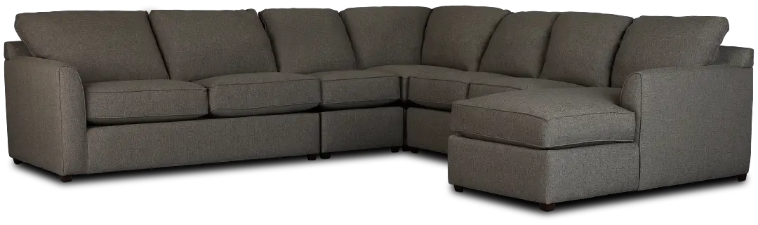 Asheville Brown Fabric Right Chaise Memory Foam Sleeper Sectional Asheville Brown Fabric Right Chaise Memory Foam Sleeper Sectional