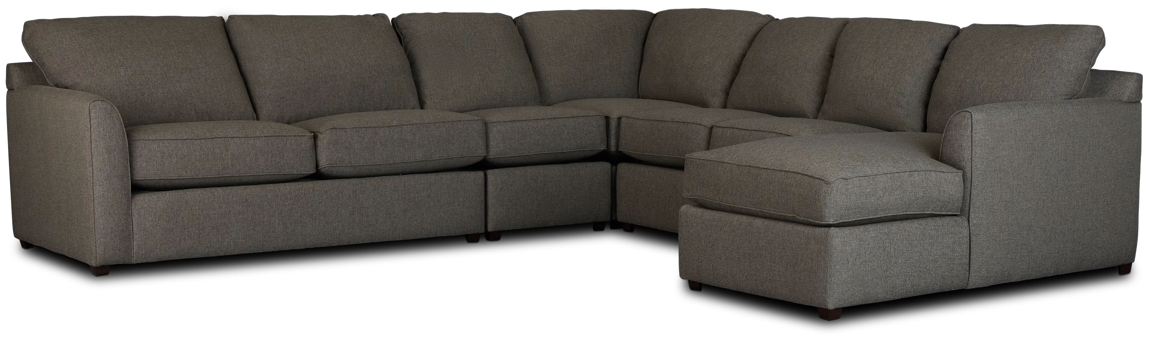 Asheville Brown Fabric Right Chaise Memory Foam Sleeper Sectional Asheville Brown Fabric Right Chaise Memory Foam Sleeper Sectional
