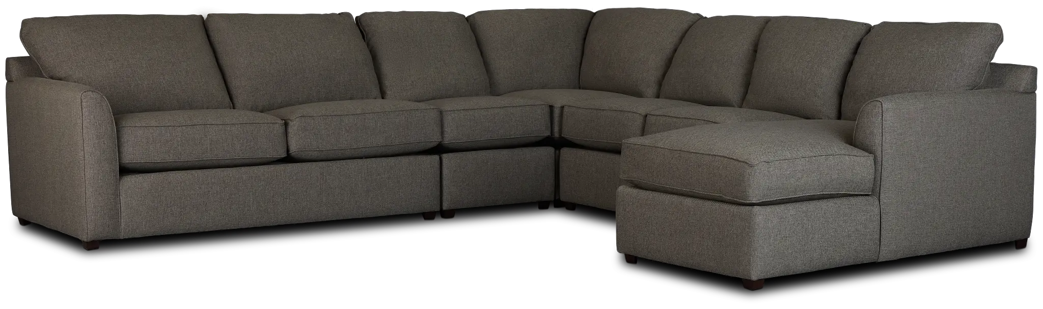Asheville Brown Fabric Right Chaise Memory Foam Sleeper Sectional Asheville Brown Fabric Right Chaise Memory Foam Sleeper Sectional