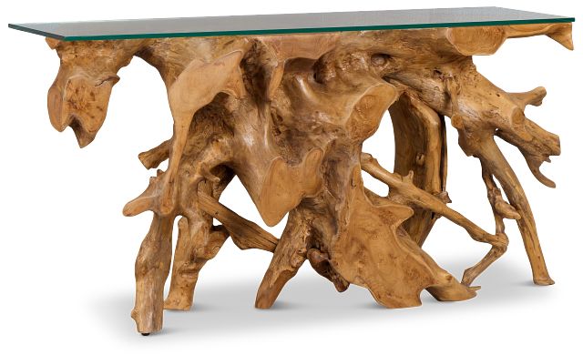Haven Mid Tone Teak Console Table