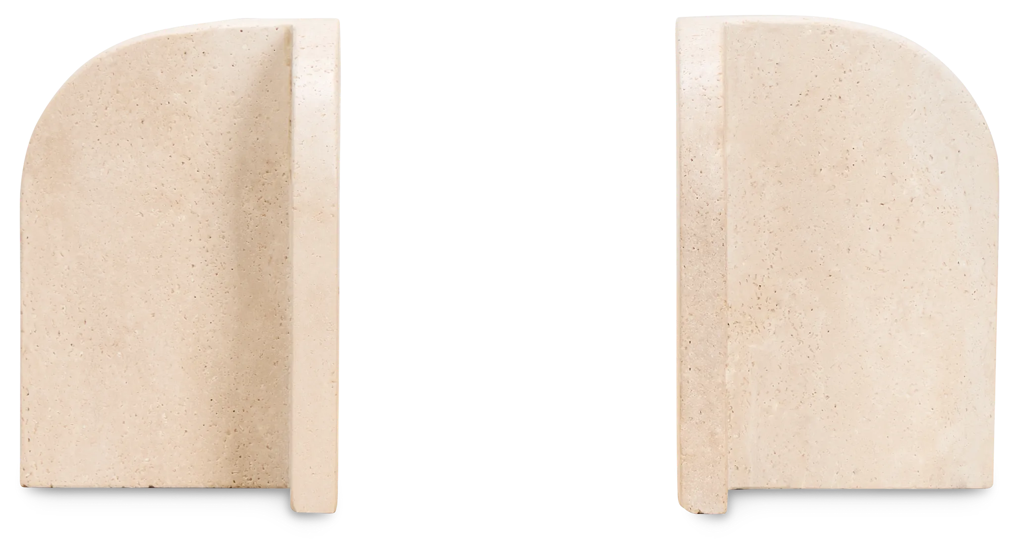 Kaia Beige Stone Bookends