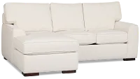 Sinclair Light Beige Fabric Left Chaise Sectional
