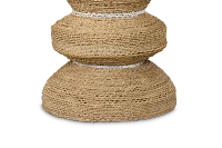 Maddie Light Tone Woven Accent Stool