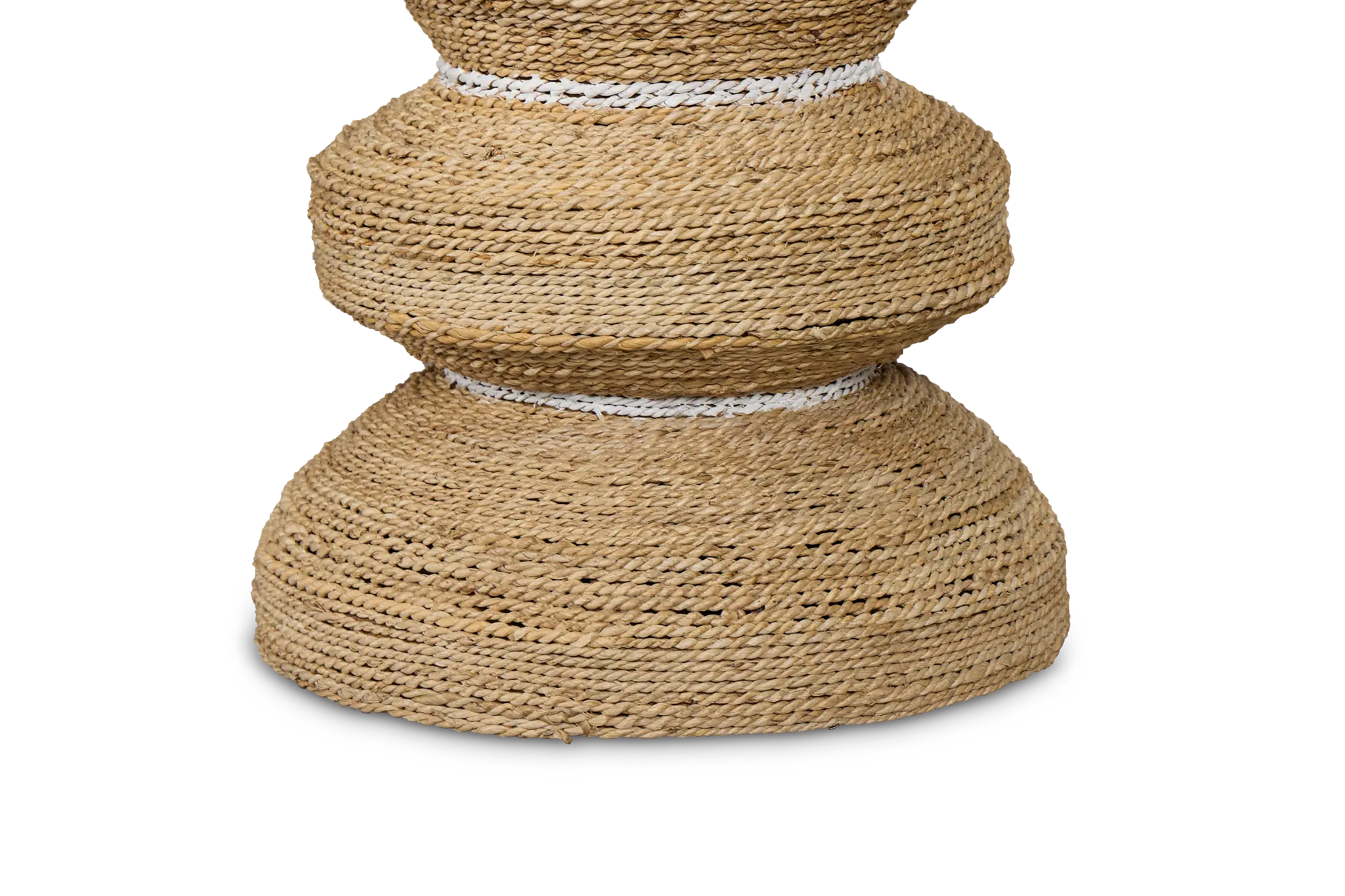 Maddie Light Tone Woven Accent Stool Maddie Light Tone Woven Accent Stool