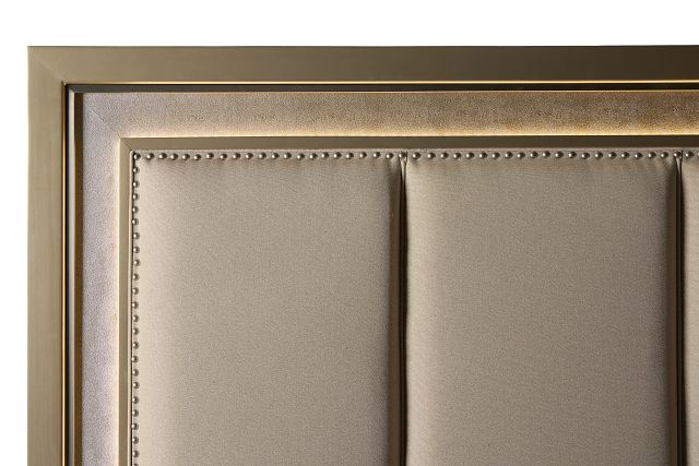 Manhattan Champagne Platform Headboard