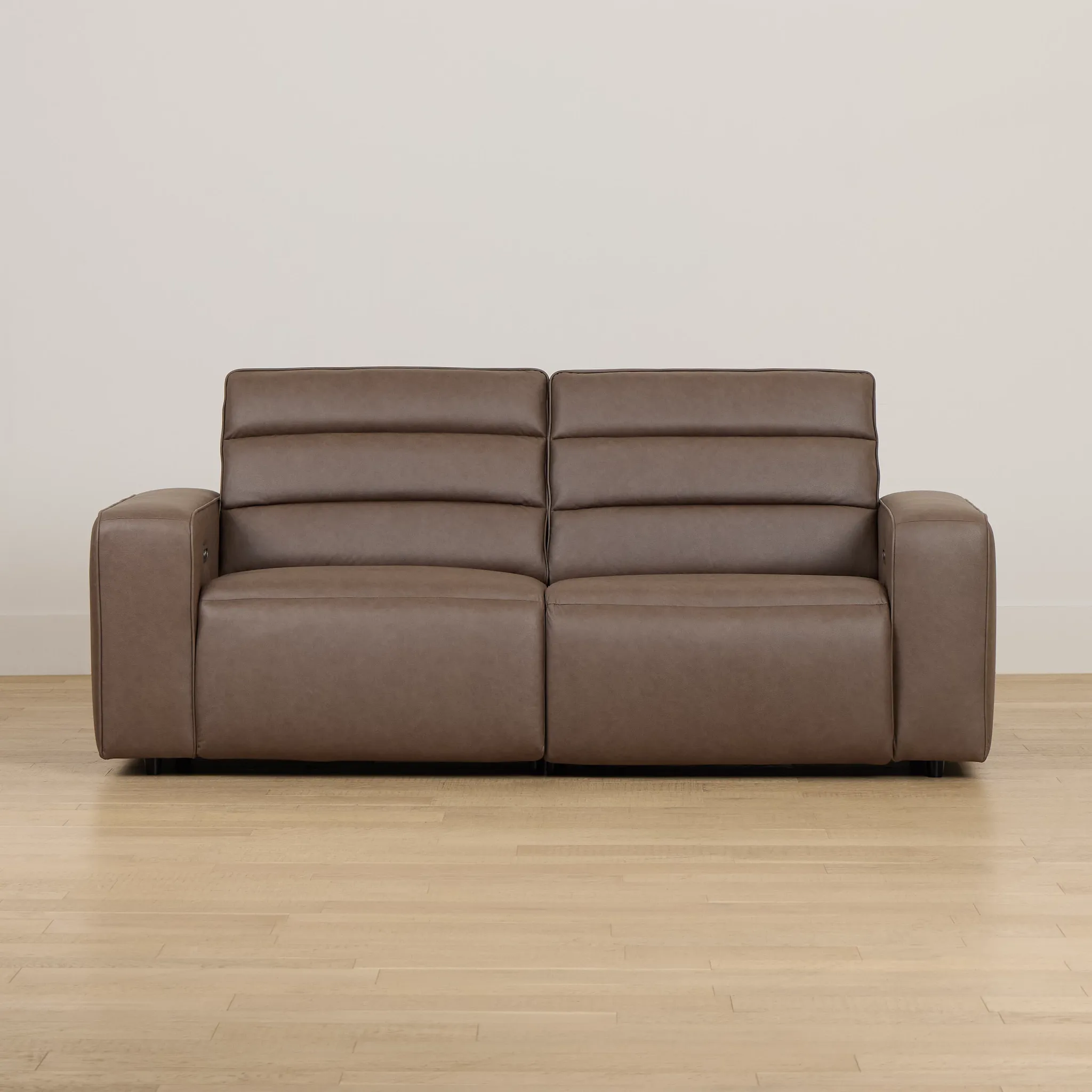 Sawyer Dark Brown Micro 2-piece Modular Power Reclining Sofa