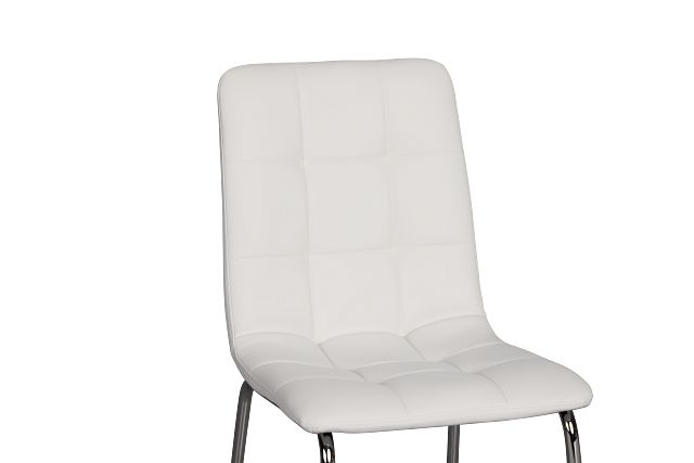 Vienna White 24" Upholstered Barstool