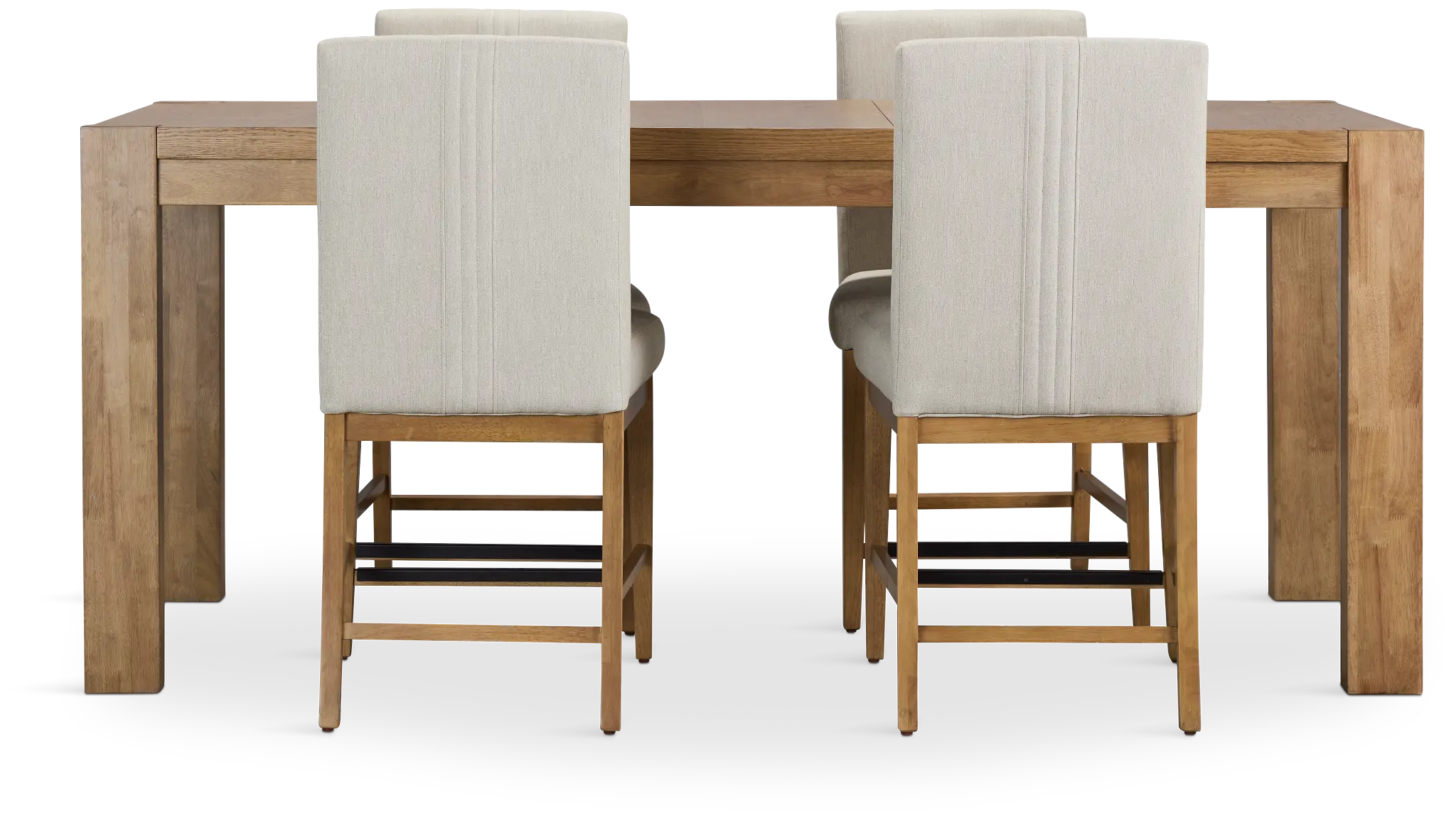 Tahoe Light Tone High Table & 4 Upholstered Barstools Tahoe Light Tone High Table & 4 Upholstered Barstools
