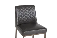 Sierra Dark Gray Bonded Ltr 24" Barstool