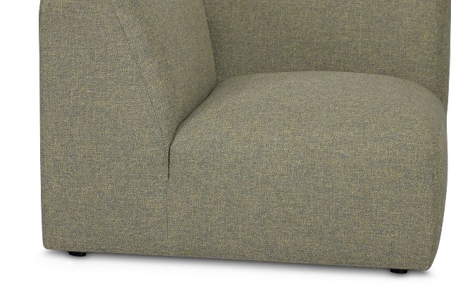 Baylor Green Fabric Corner Chair