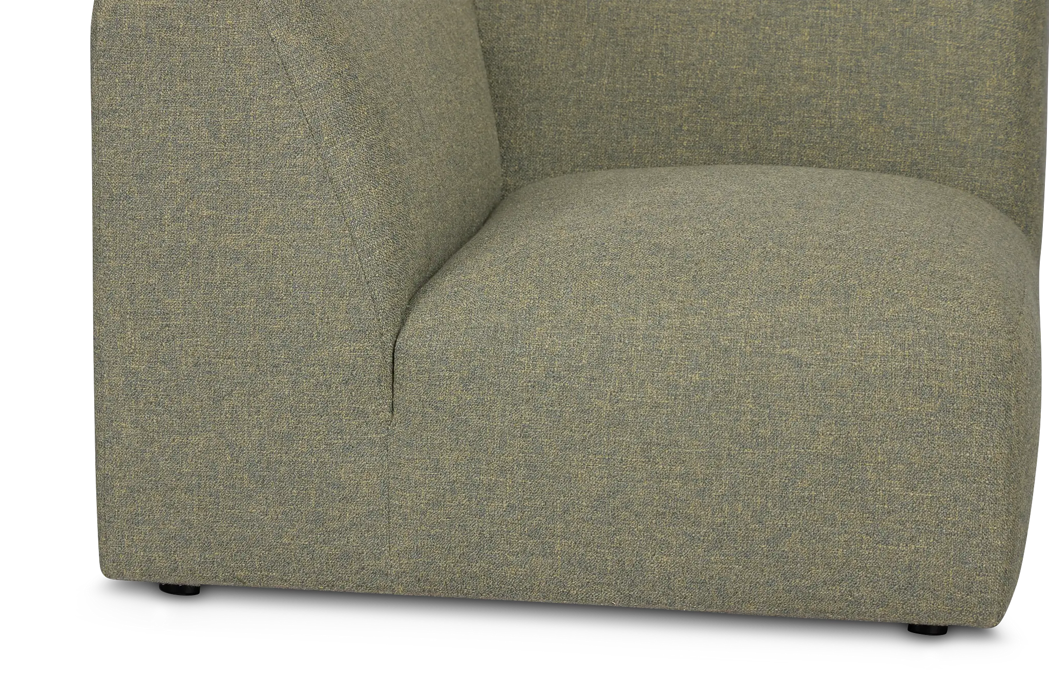 Baylor Green Fabric Corner Chair Baylor Green Fabric Corner Chair