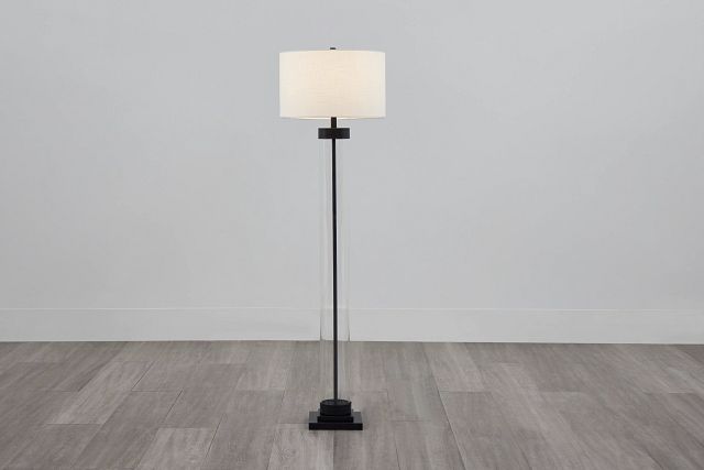 Lucia Black Floor Lamp - Modern & Sleek Design