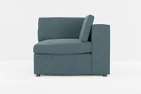Destin Elevation Dark Blue Fabric Corner Chair