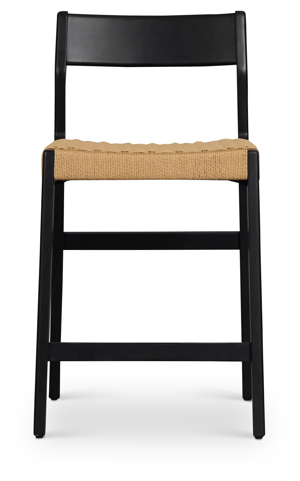 Santorini Black 24" Woven Barstool Santorini Black 24" Woven Barstool