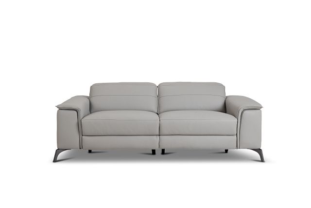 Pearson Gray Leather Sofa (1)
