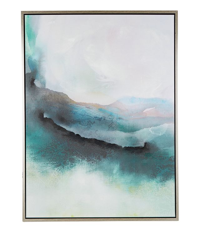Olive Teal Framed Wall Art