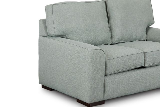 Austin Green Fabric Loveseat