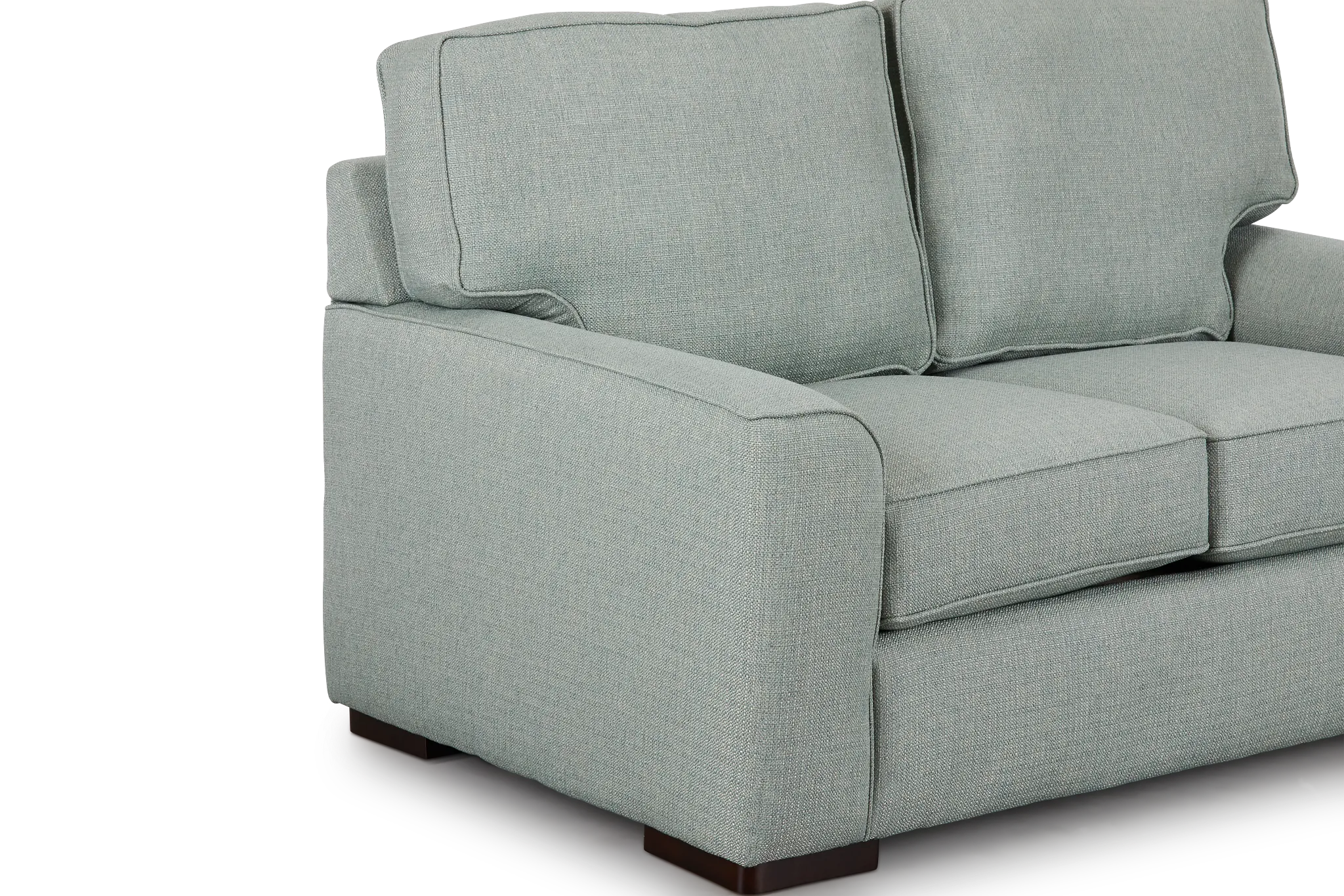Austin Green Fabric Loveseat