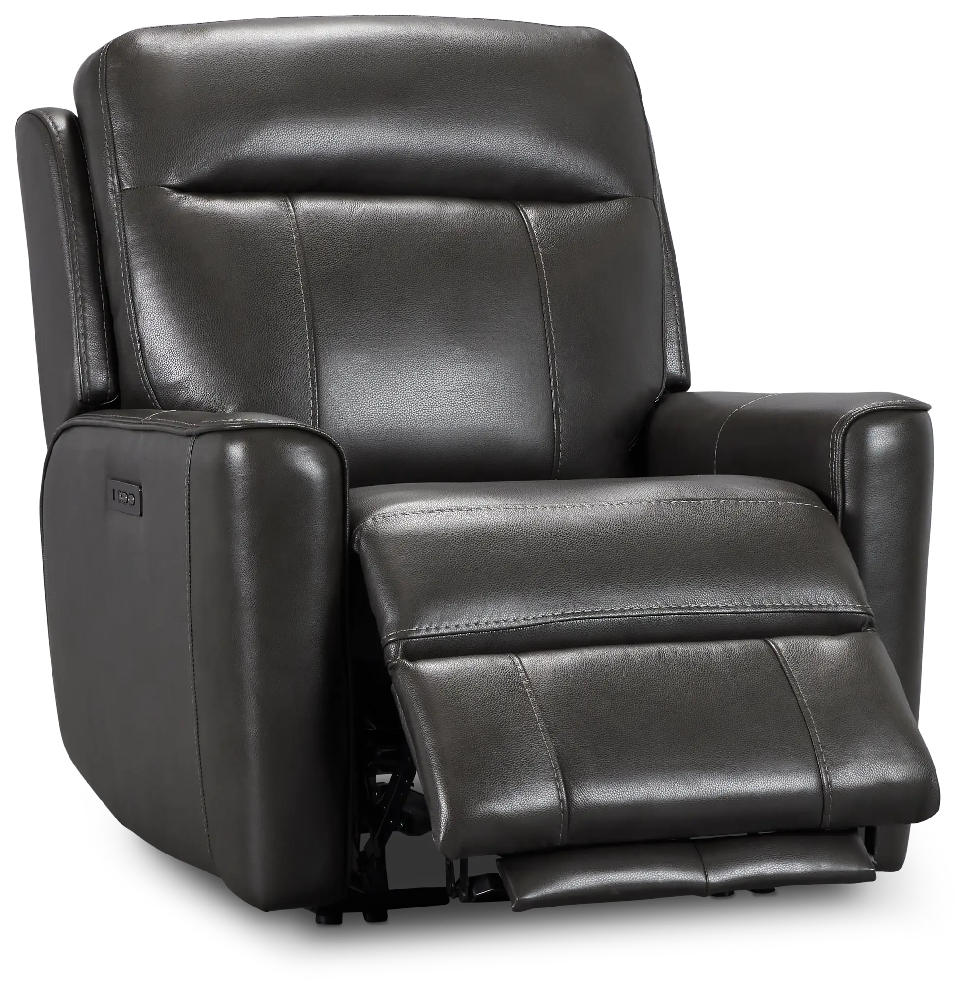 Benji Dark Gray Lthr/vinyl Zero Gravity Power Recliner W/headrest Benji Dark Gray Lthr/vinyl Zero Gravity Power Recliner W/headrest