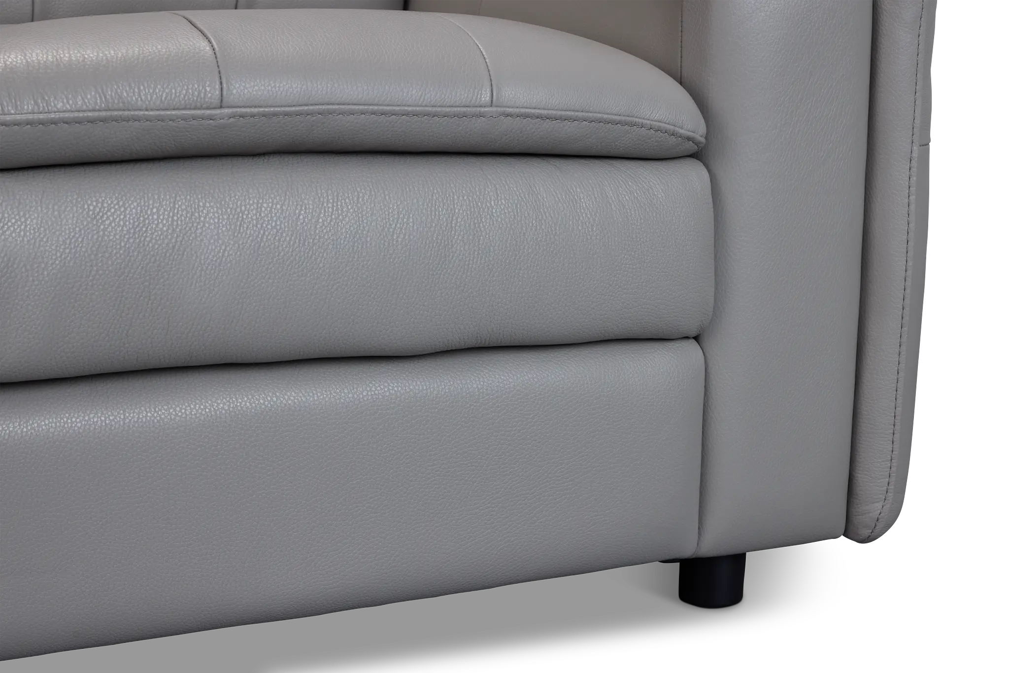 Rowan Gray Leather Loveseat Rowan Gray Leather Loveseat