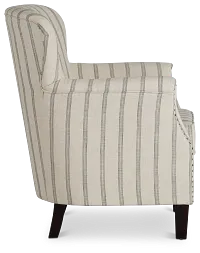 Layla Beige Fabric Accent Chair