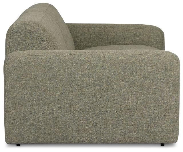 Baylor Green Fabric 2-piece Modular Sofa