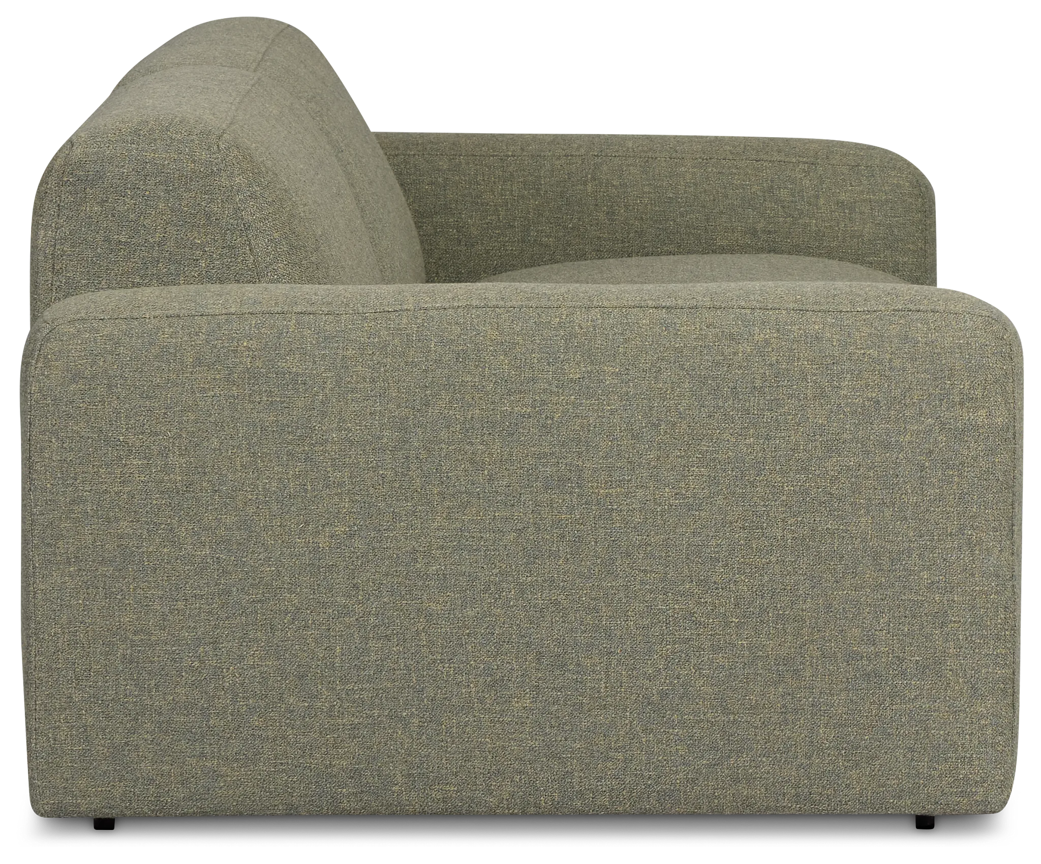 Baylor Green Fabric 2-piece Modular Sofa
