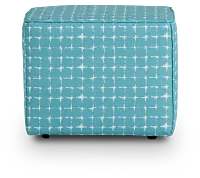 Neptune Teal Indoor/outdoor Accent Ottoman