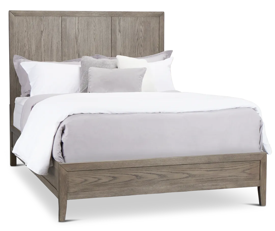 Alden Gray Wood Platform Bed