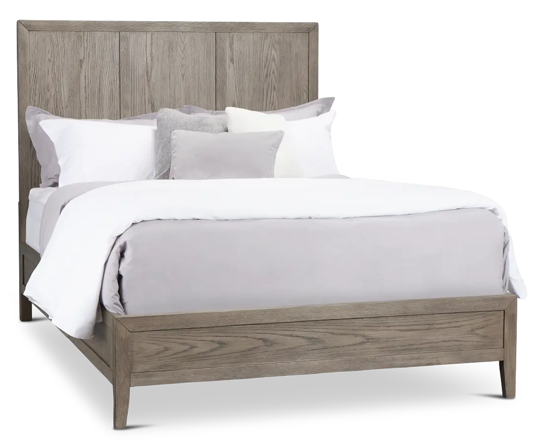 Alden Gray Wood Platform Bed Alden Gray Wood Platform Bed
